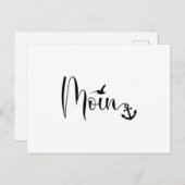 Weniger Gull Anchor Low German Dialect Postkarte (Vorne/Hinten)