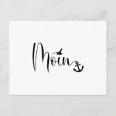 Weniger Gull Anchor Low German Dialect Postkarte (Vorderseite)