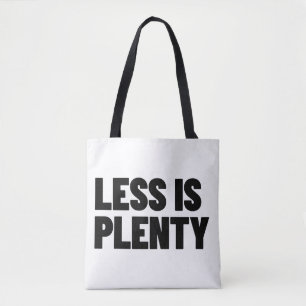 Weniger ist genug Minimalistische Streetwear-Typog Tasche