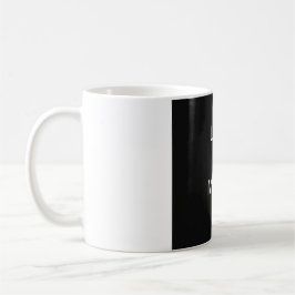 Weniger ist mehr - Minimalistisches Schwarz-Design Kaffeetasse