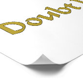 Weniger ist mehr poster (Ecke)