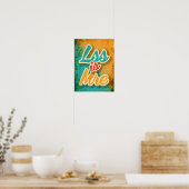 Weniger ist mehr poster (Küche)
