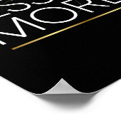 Weniger ist mehr poster (Ecke)