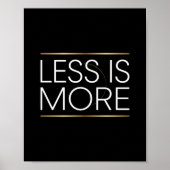 Weniger ist mehr poster (Vorne)
