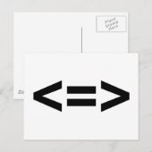 Weniger ist mehr postkarte (Vorne/Hinten)