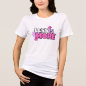 Weniger ist mehr Tri-Blend shirt (Vorderseite)