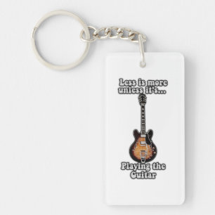 Weniger ist mehr, wenn es nicht Gitarre spielt. br Schlüsselanhänger