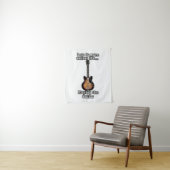 Weniger ist mehr, wenn es nicht Gitarre spielt. br Wandteppich (Beispiel)