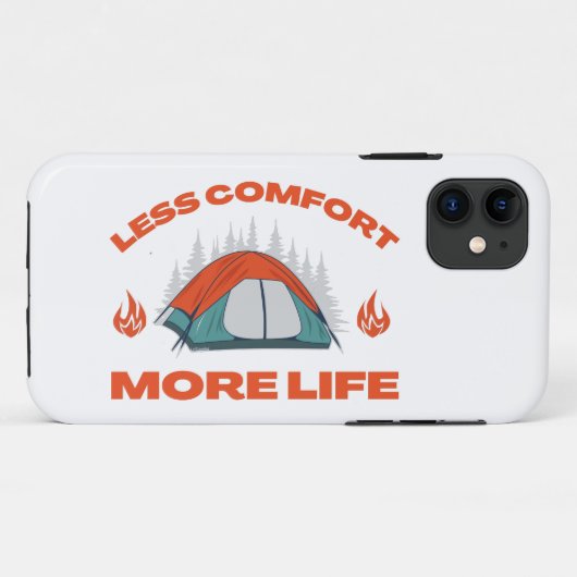 WENIGER KOMFORT MEHR Camping Case-Mate iPhone Hülle (Rückseite (Horizontal))