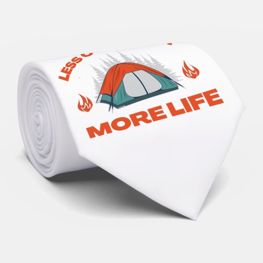 WENIGER KOMFORT MEHR Camping Krawatte (Gerollt)