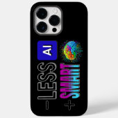 WENIGER KÖNNEN KLEINERE GEHIRINS! Case-Mate iPhone HÜLLE (Rückseite)