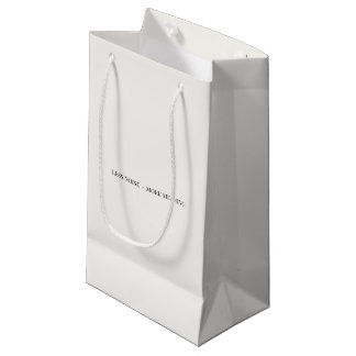 Weniger Lärm, mehr Bedeutung Minimalistische Gesch Kleine Geschenktüte