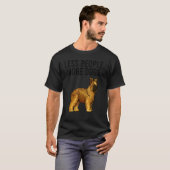 Weniger Leute mehr Hunde Briard Introvertierte T-Shirt (Vorne ganz)
