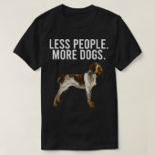 Weniger Leute mehr Hunde deutsches Drahthaar einsc T-Shirt (Design vorne)
