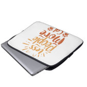 Weniger Leute mehr Katze Laptopschutzhülle (Vorne Knopf)