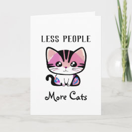 Weniger Leute, mehr Katzen Karte