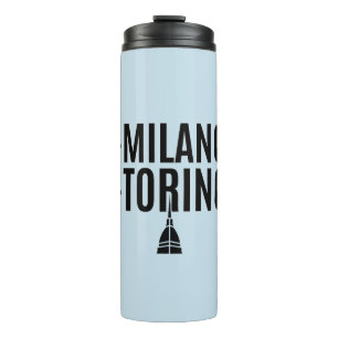 Weniger Mailand, mehr Turin - Savoyardische Ironie Thermosbecher