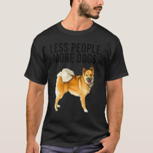 Weniger Menschen mehr Hunde isländische Schafhunde T-Shirt