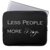 Weniger Menschen mehr Hunde Laptop-Sieb Laptopschutzhülle (Vorderseite)