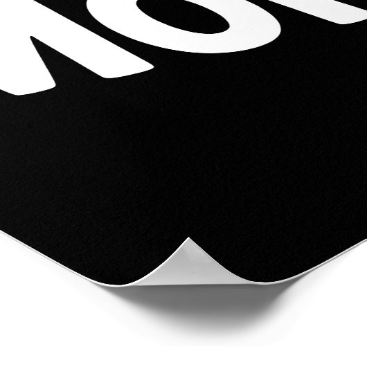 Weniger Menschen mehr Hunde Poster (Ecke)