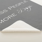 Weniger Menschen mehr Hunde Sherpa Blanket Sherpadecke (3/4)