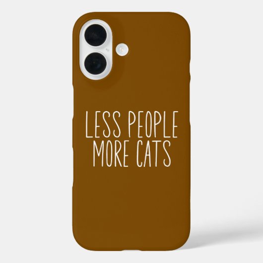 Weniger Menschen Mehr Katzen Case-Mate iPhone Hülle (Rückseite)