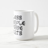 Weniger Menschen, mehr Katzen  Kaffeetasse (VorderseiteRechts)