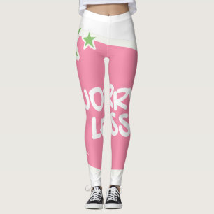 Weniger Minimalistisches Logo-Design Leggings