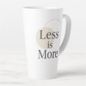 Weniger - Minimalistisches, modernes Angebotsdesig Milchtasse (Rechte Ecke)