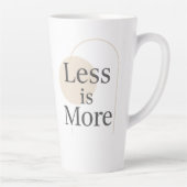 Weniger - Minimalistisches, modernes Angebotsdesig Milchtasse (Rechts)