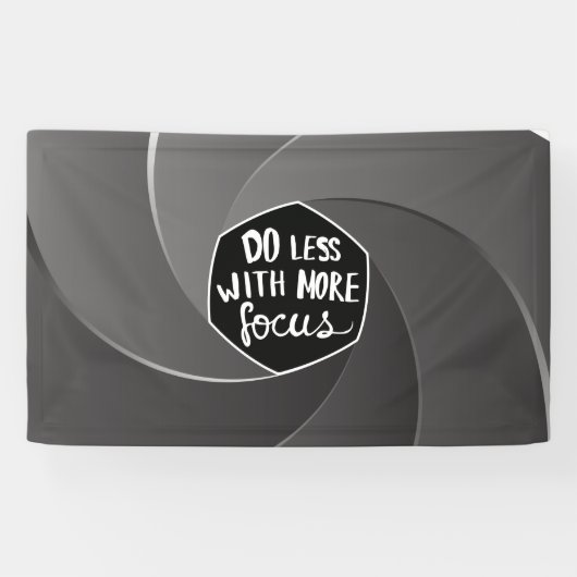 Weniger mit mehr Fokus Banner (Horizontal)