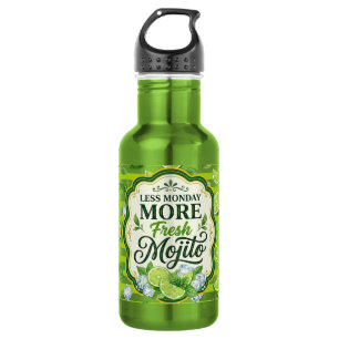 Weniger Montag Mehr Edelstahlflasche