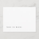 Weniger Motivierend Kostenvoranschlag Postkarte (Vorderseite)