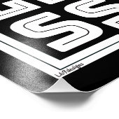 WENIGER motivierend und inspirierend Fotodruck (Ecke)