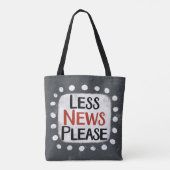 Weniger News bitte Tasche (Rückseite)