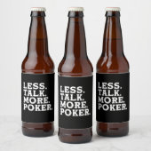 Weniger Poker Bierflaschenetikett (Flaschen)