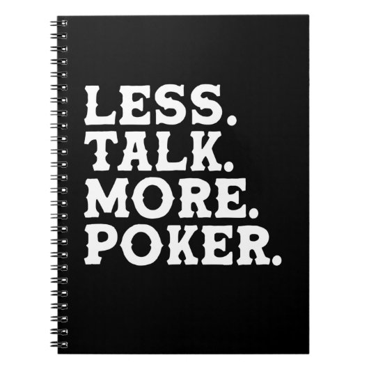 Weniger Poker Notizblock (Vorderseite)
