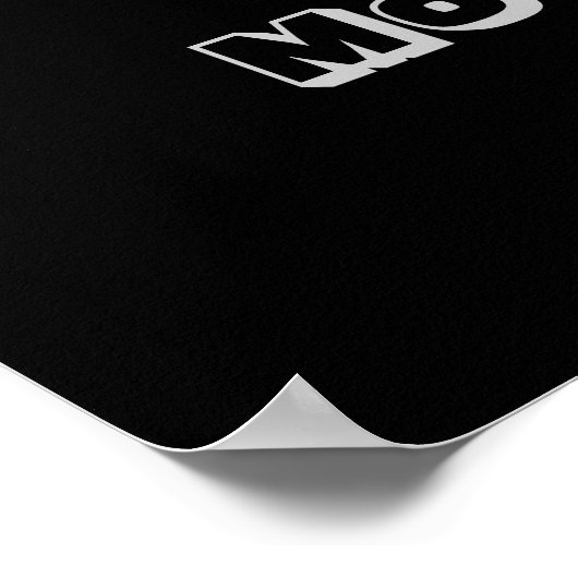 Weniger Poster (Ecke)