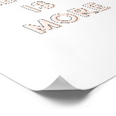 Weniger Poster | Rosa 8x10 (Ecke)