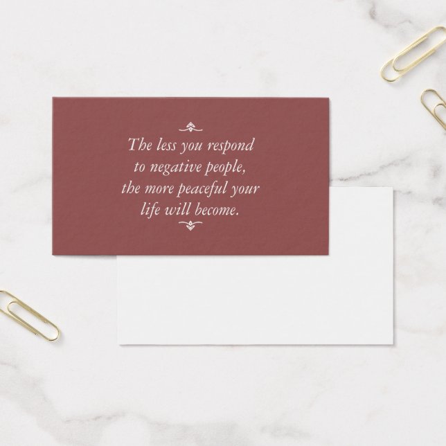 Weniger reagieren Sie auf negative Menschen | Brau (Büro)