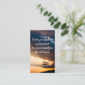 Weniger reagieren Sie auf negative Menschen Sonnen Visitenkarte (Stehend Vorderseite)