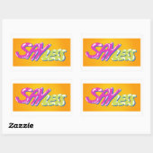 Weniger rechteckige Aufkleber (Blatt)