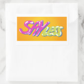 Weniger rechteckige Aufkleber (Tasche)