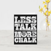 Weniger reden mehr Chalk Funny Pool Billard Spiele Karte (Gelbe Blume)