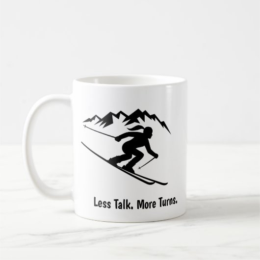 "Weniger reden. Mehr fahren." Kaffeetasse (Links)