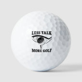 Weniger reden mehr Golf Golfball (Vorderseite)
