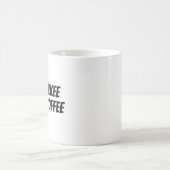 weniger reden mehr Kaffee Kaffeetasse (Mittel)