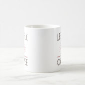 Weniger reden mehr Kaffee Kaffeetasse (Mittel)