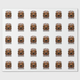 Weniger reden, mehr Kaffee trinken, Halloween-Kürb Geschenkpapier