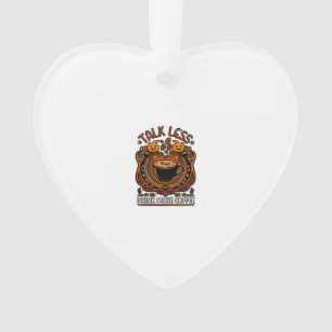 Weniger reden, mehr Kaffee trinken, Halloween-Kürb Ornament